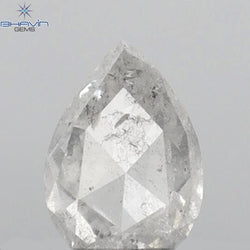 0.23 CT Pear Shape Natural Diamond White Color I1 Clarity (5.21 MM)