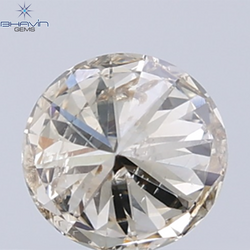 0.35 CT Natural Round Diamond Brown Color Clarity SI2 (4.56 MM)