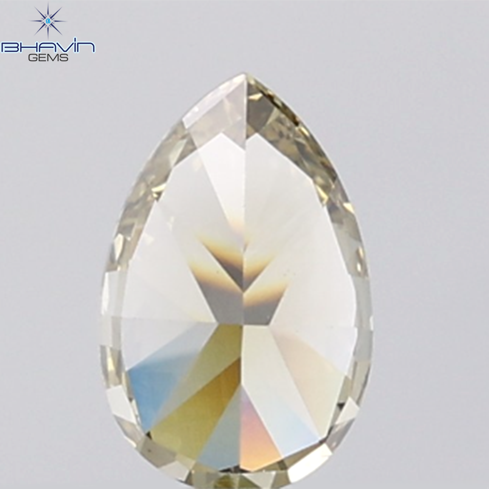 1.02 CT Pear Diamond Natural Green Color VS1 Clarity (7.83 MM)