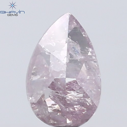0.26 CT Pear Diamond Natural Pink Color I3 Clarity (4.92 MM)