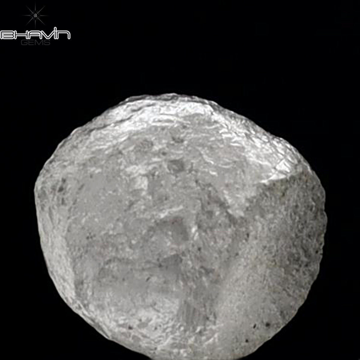 1.58 CT Natural Rough Diamond White Color Clarity I3 (5.55 MM)