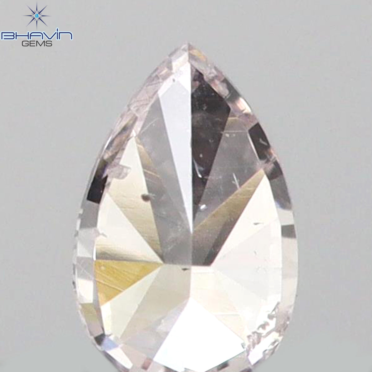 0.06 CT Pear Shape Natural Diamond Pink Color VS2 Clarity (3.12 MM)