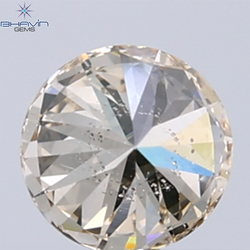 0.18 CT ラウンド ローズ カット シェイプ 天然ダイヤモンド ピンク色 I2 クラリティ (3.86 MM)