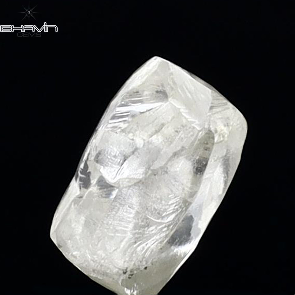 1.43 CT Rough Shape Natural Diamond White Color SI1 Clarity (6.94 MM)