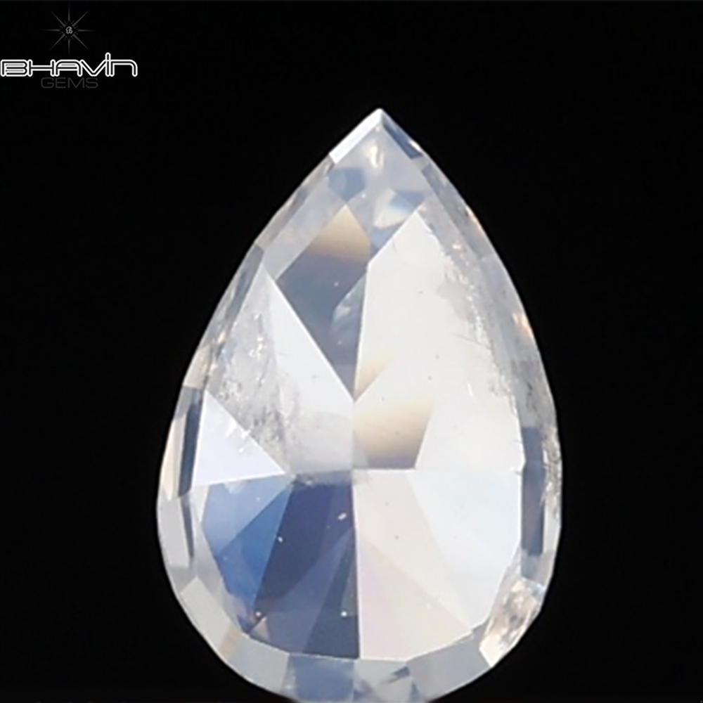 0.29 CT ペアシェイプ ナチュラル ダイヤモンド グリーン (カメレオン) カラー VS1 クラリティ (5.89 MM)