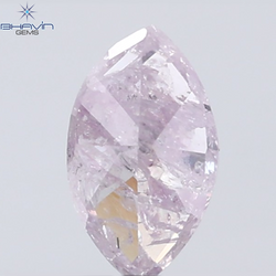 0.40 CT Marquise Diamond Natural Pink Color I3 Clarity (6.22 MM)