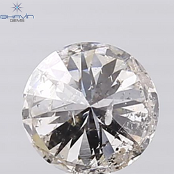 0.90 CT Round Shape Natural Diamond White Color I2 Clarity (6.07 MM)