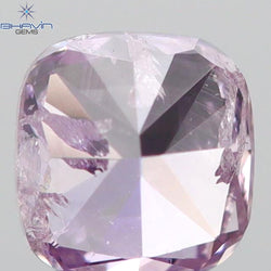 0.16 CT Cushion Shape Natural Diamond Pink Color I1 Clarity (2.93 MM)