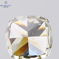 1.04 CT Cushion Diamond Natural Brown Yellow Color VS2 Clarity (5.54 MM)