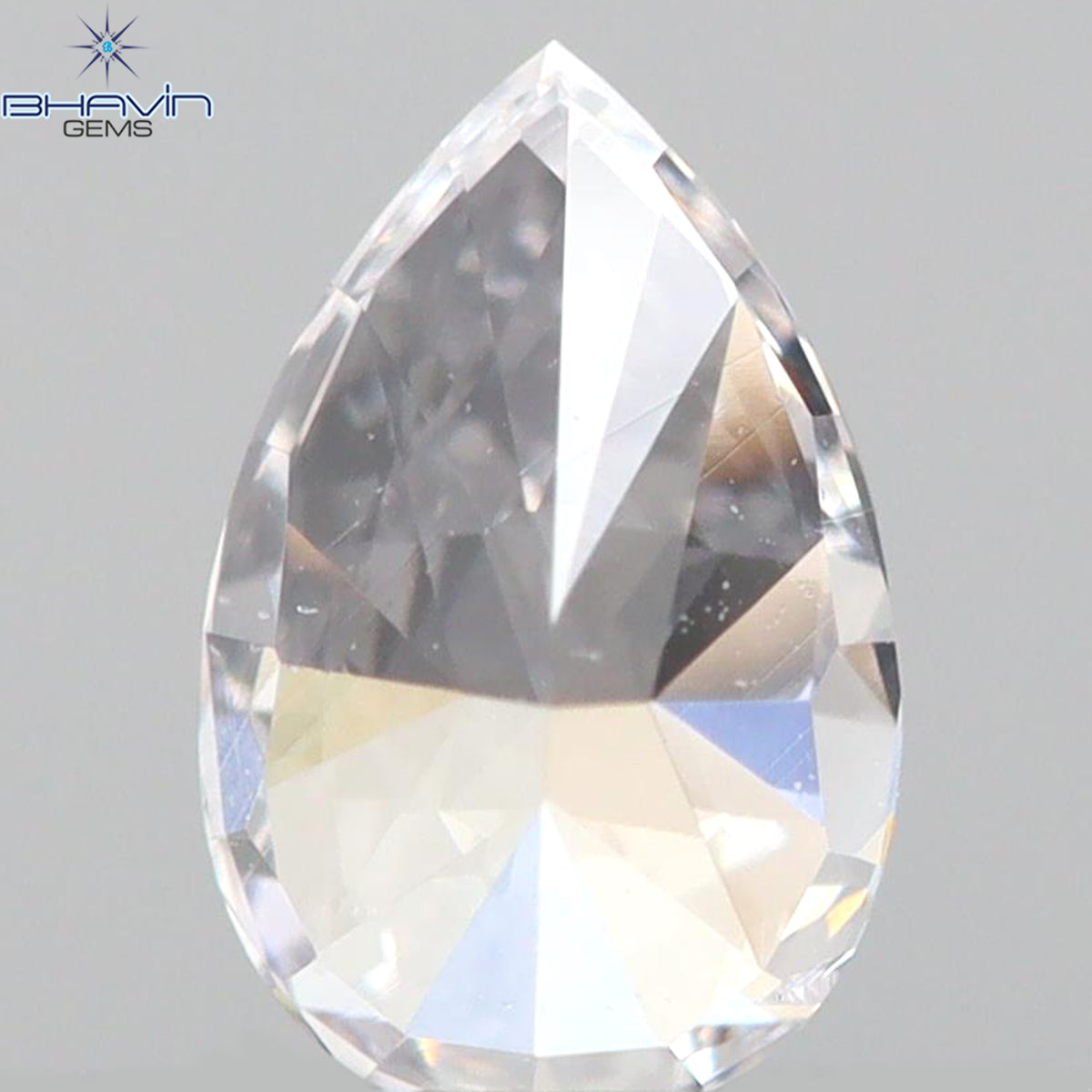 0.12 CT ペアシェイプ ナチュラル ダイヤモンド ピンク カラー I1 クラリティ (3.66 MM)