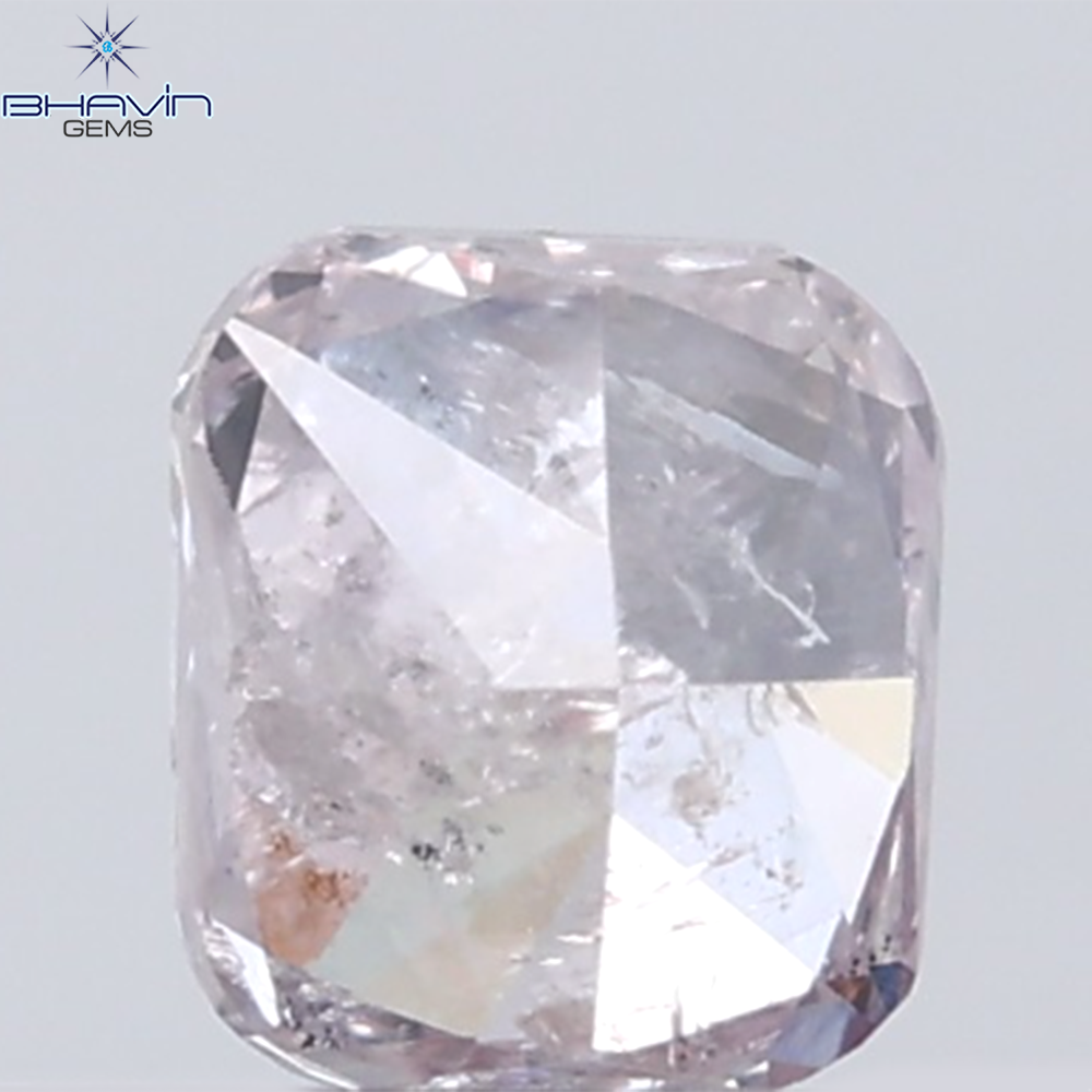 0.36 CT Cushion Diamond Natural Pink Color I3 Clarity (4.10 MM)
