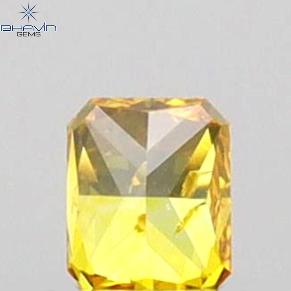 0.07 CT Radiant Shape Natural Diamond Yellow Color SI2 Clarity (2.50 MM)