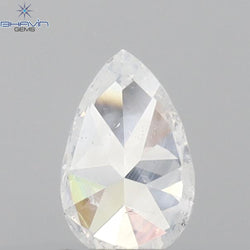 0.30 CT Pear Shape Natural Diamond White Color SI2 Clarity (5.23 MM)