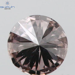 0.06 CT Round Shape Natural Diamond Pink Color SI1 Clarity (2.57 MM)