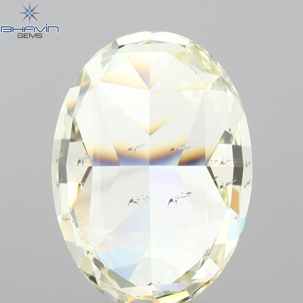 GIA Certified 2.01 CT Oval Shape Natural Diamond W to X Color (8.64 MM)
