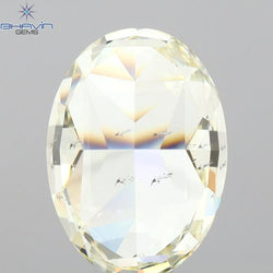 GIA Certified 2.01 CT Oval Shape Natural Diamond W to X Color (8.64 MM)