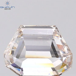 1.01 CT Trapezoid Diamond Natural Brown Color SI1 Clarity (6.96 MM)
