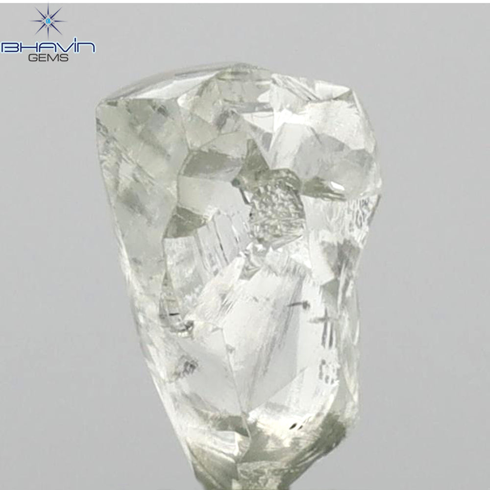 1.85 CT Rough Shape Natural Loose Diamond White (M) Color SI2 Clarity (8.96 MM)