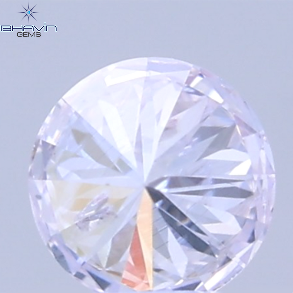 0.07 CT Natural Round Diamond Pink Color Clarity SI2 (2.6 MM)