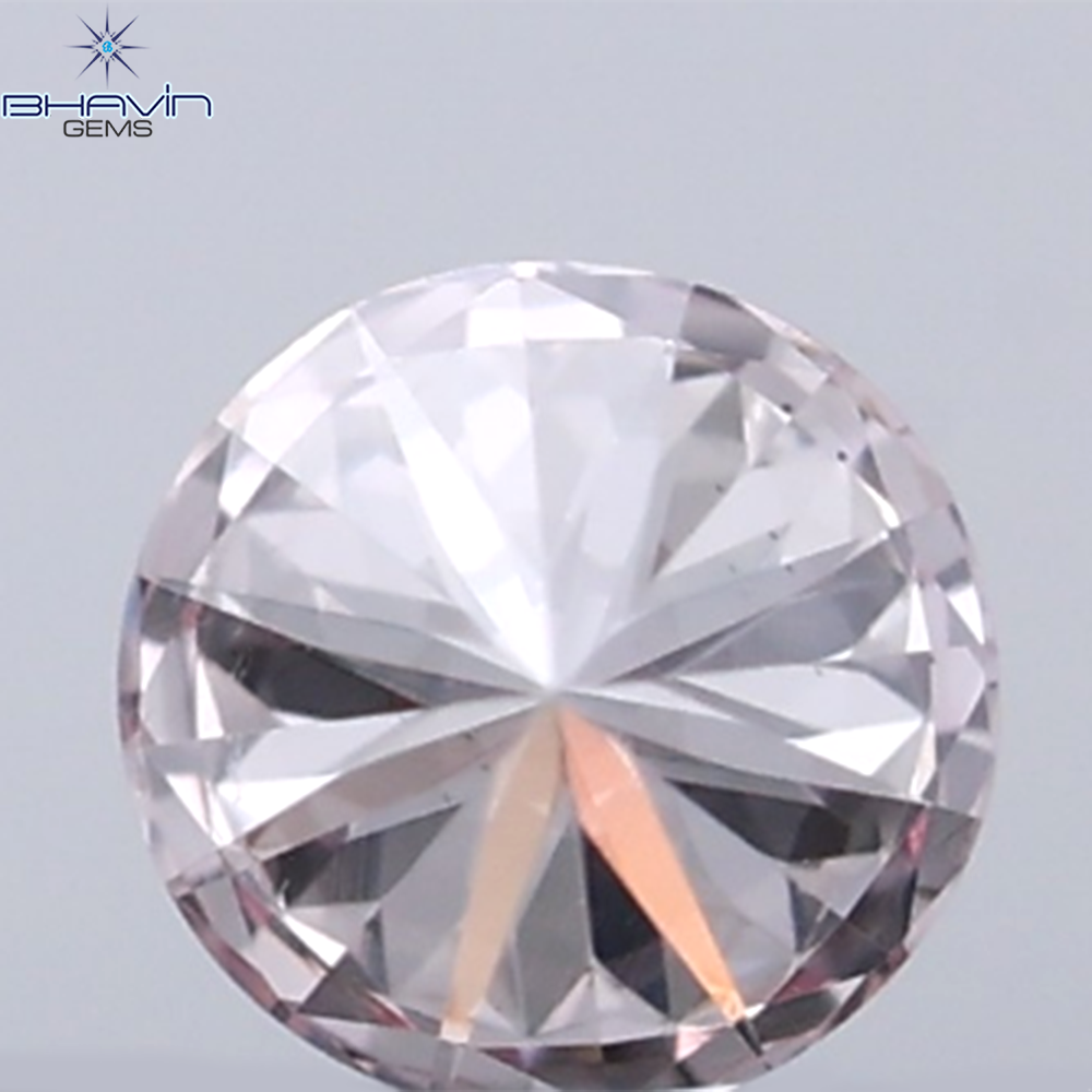 0.07 CT Round Natural Diamond Pink (Argyle) Color VS Clarity