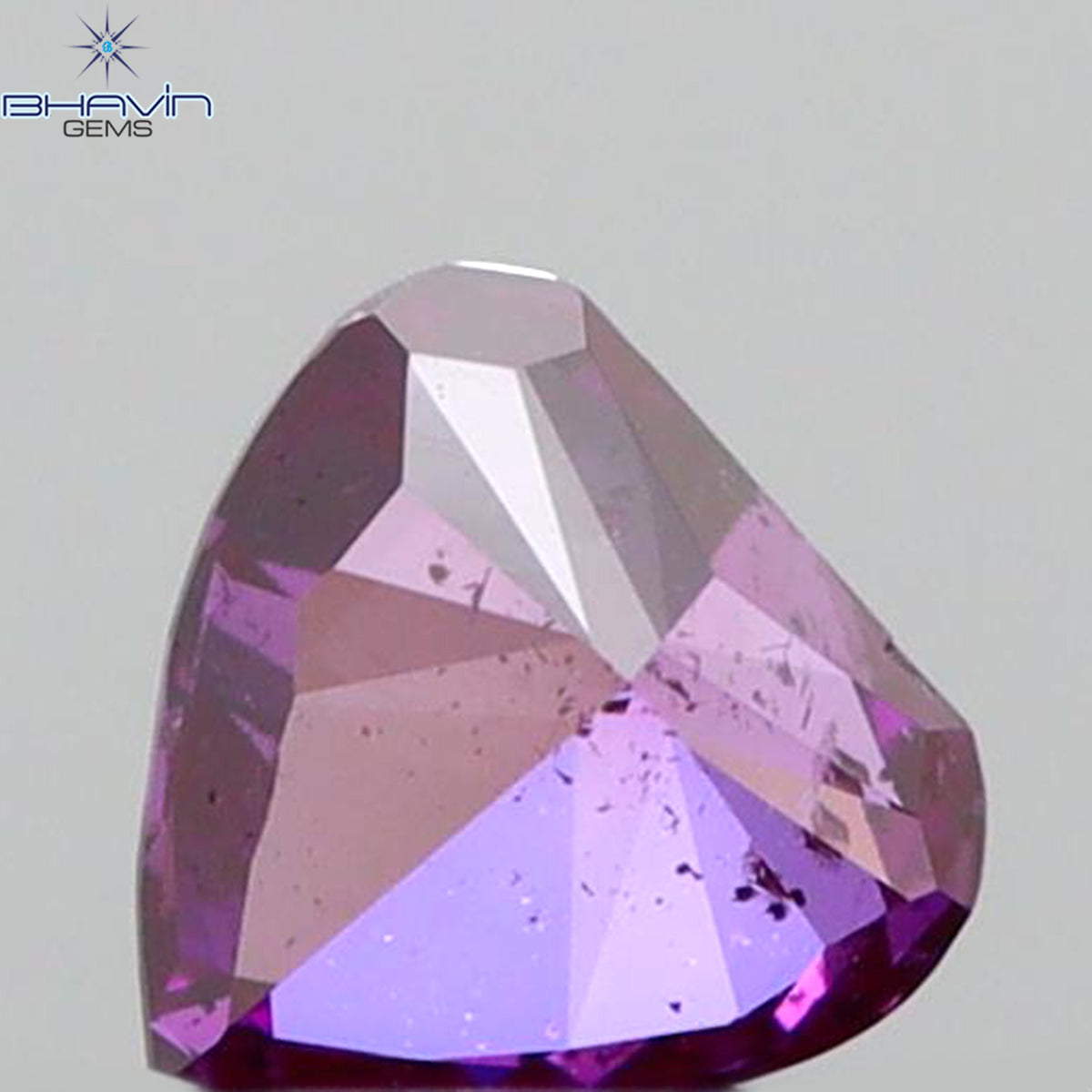 0.30 CT ハート シェイプ ピンク カラー ナチュラル ルース ダイヤモンド I1 クラリティ (4.23 MM)