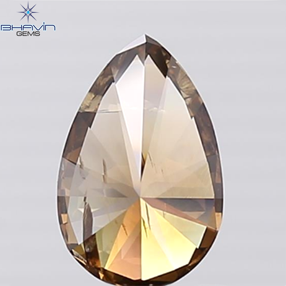 1.04 CT Pear Shape Brown Diamond I1 Clarity (8.62 MM)