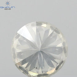 0.33 CT Round Shape Natural Loose Diamond White Color SI2 Clarity (4.37 MM)