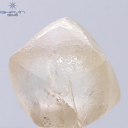 6.31 CT Rough Shape Natural Diamond Brown Color SI Clarity (10.37 MM)