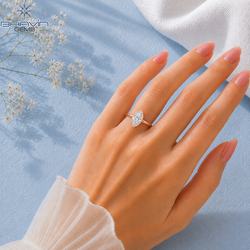 Marquise Cut Bezel Set Solitaire Engagement Ring in Rose Gold