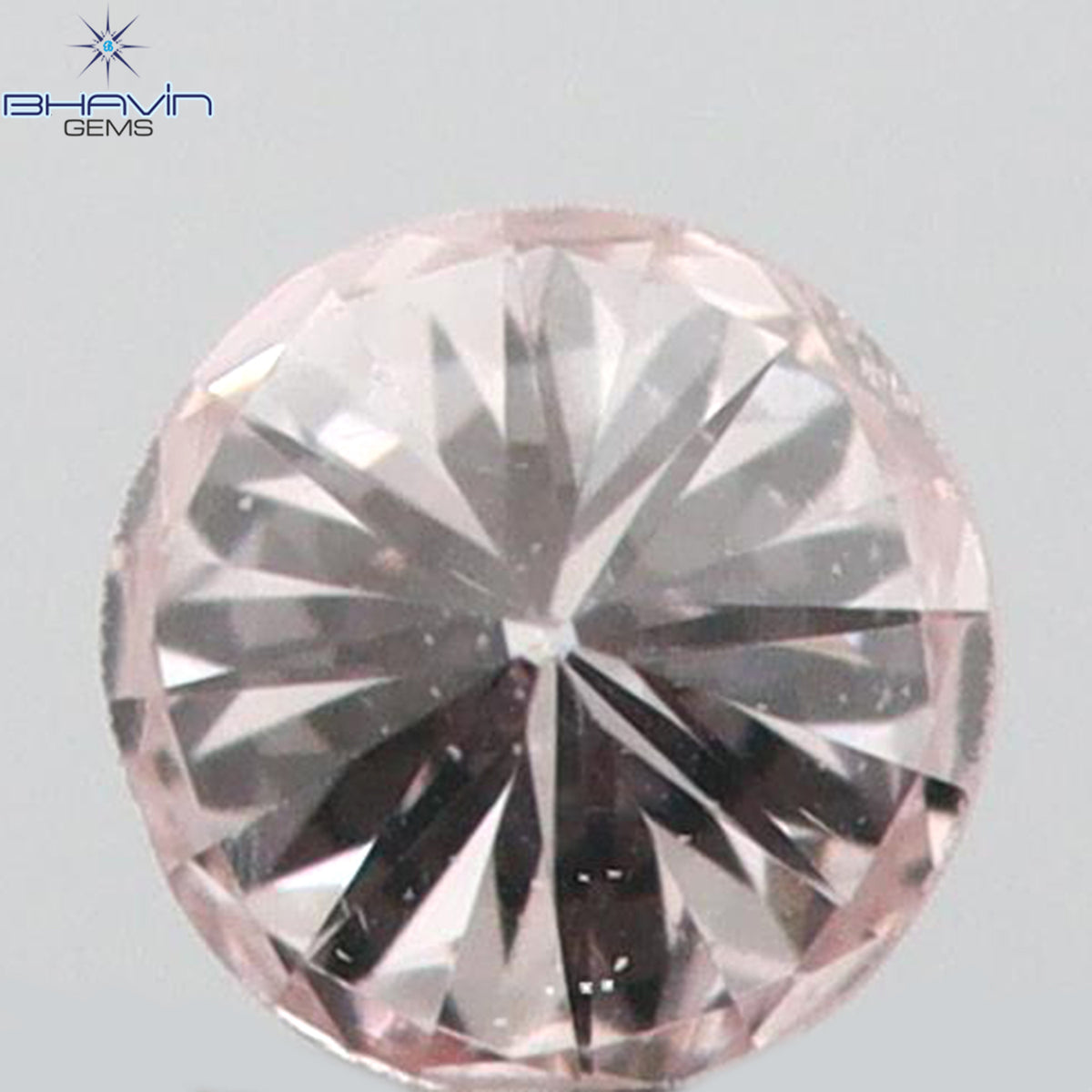 0.04 CT ラウンドシェイプ 天然ダイヤモンド ピンク（アーガイル）カラー VS2 クラリティ（2.13 MM）