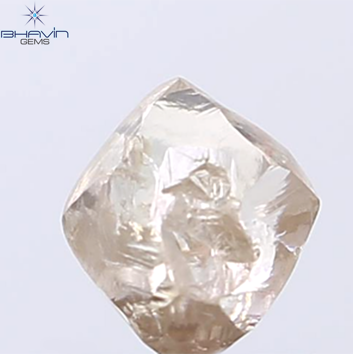 0.49 CT ラフシェイプ ナチュラル ダイヤモンド ピンク色 I3 クラリティ (4.90 MM)