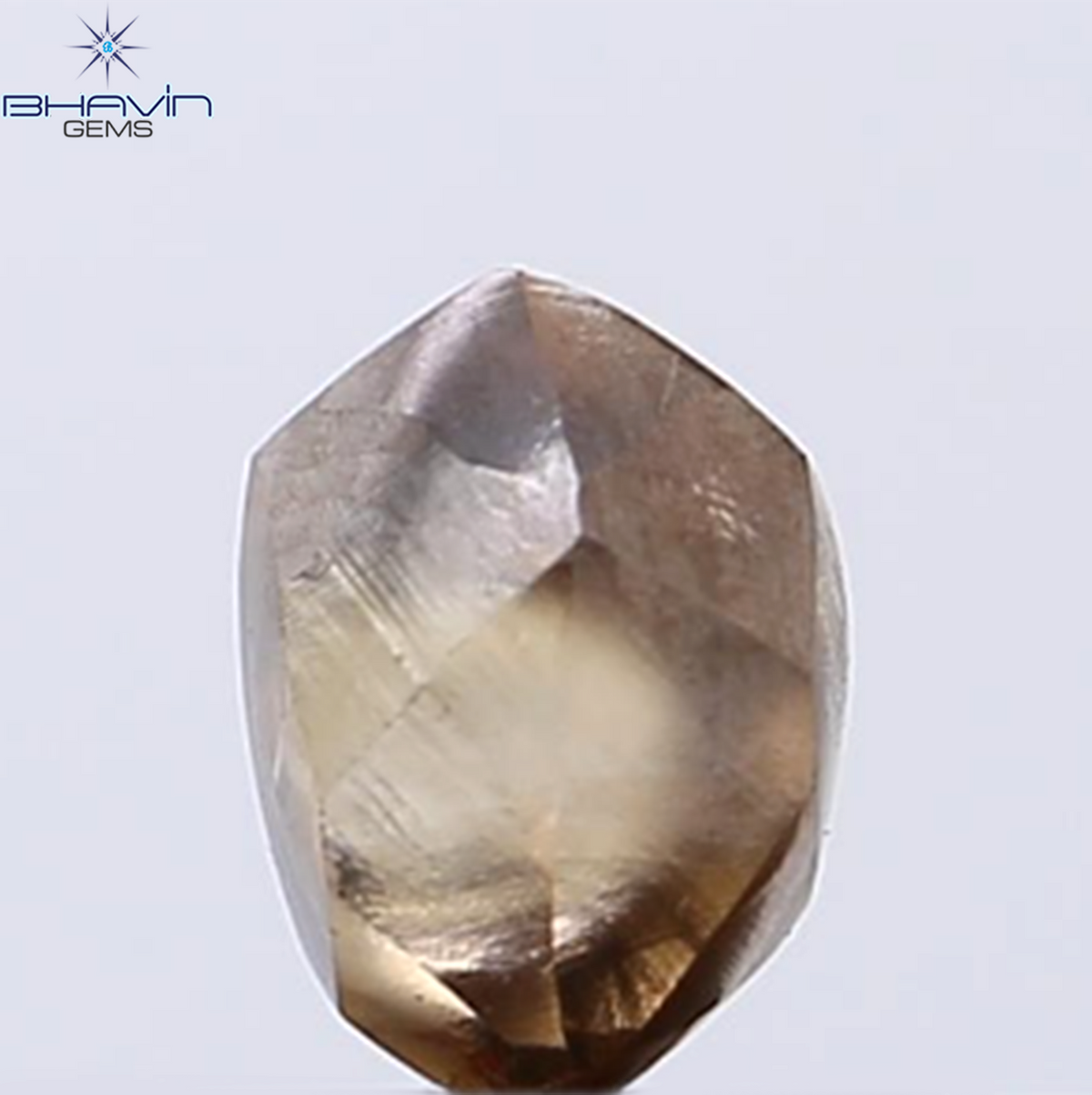 1.75 CT Natural Rough Diamond Dark Brown Color Clarity VS (7.38 MM)