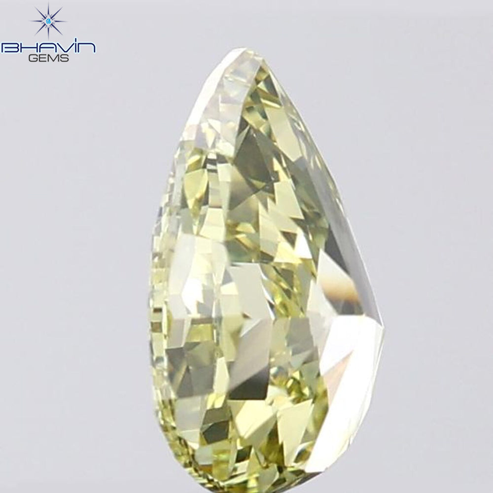0.19 CT ラディアント シェイプ ナチュラル ダイヤモンド イエロー カラー VS1 クラリティ (3.95 MM)
