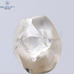 1.40 CT Rough Shape Natural Diamond Brown Color SI1 Clarity (6.48 MM)