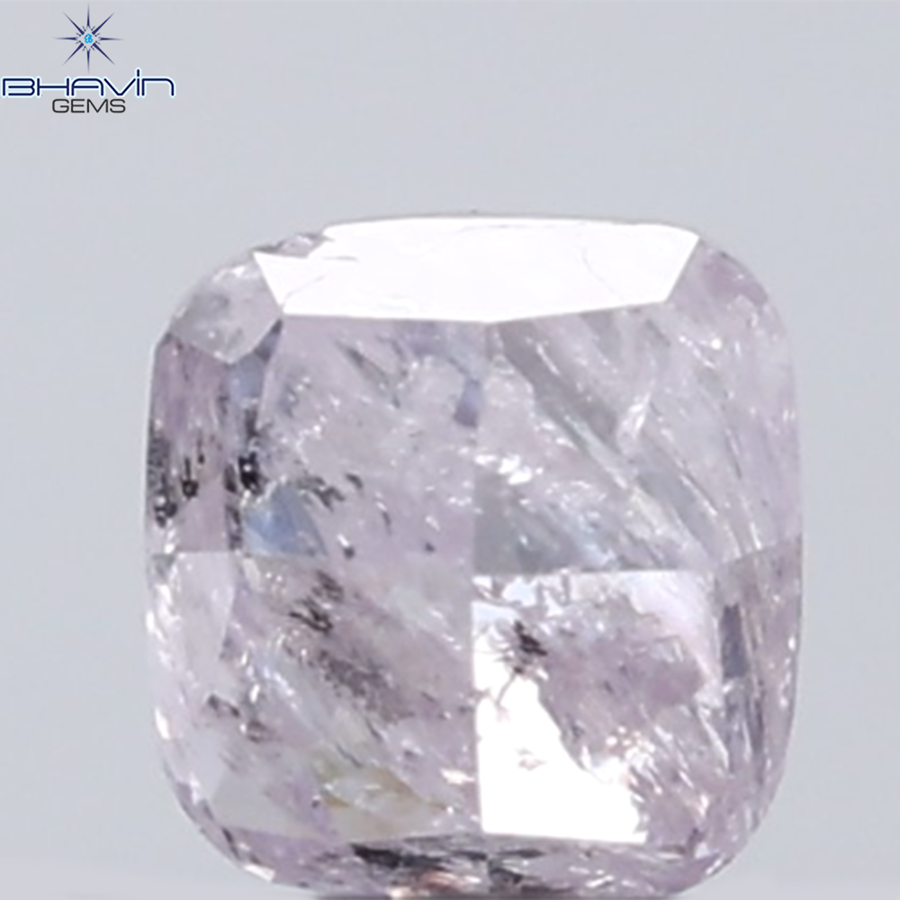 0.27 CT Cushion Diamond Natural Pink Color I3 Clarity (3.51 MM)