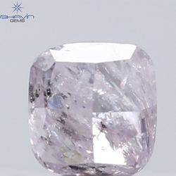 0.27 CT Cushion Diamond Natural Pink Color I3 Clarity (3.51 MM)
