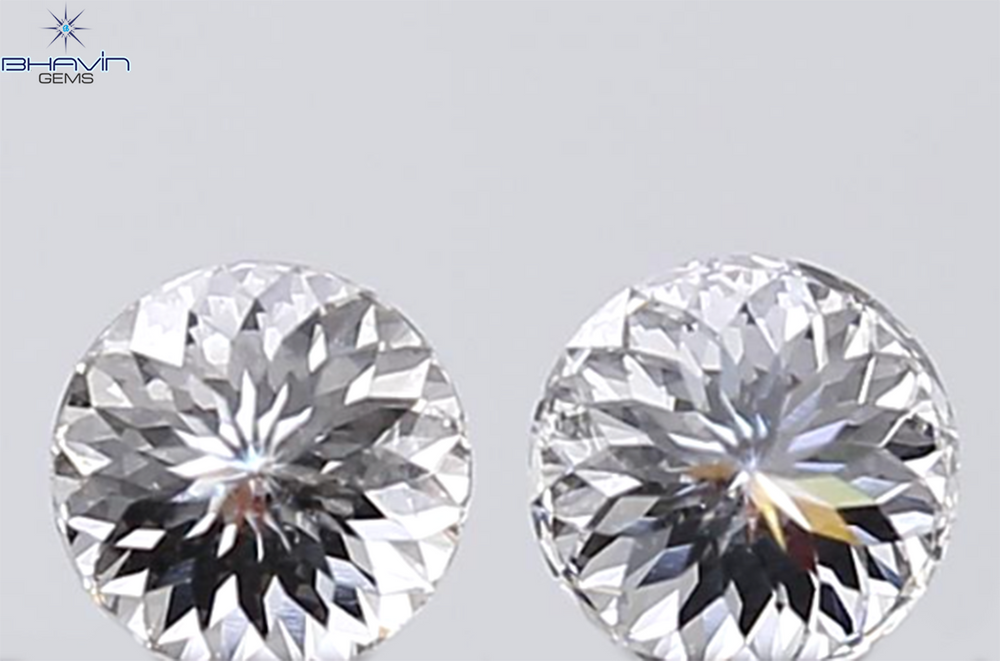 1.00 CT Round Portuguese Pair Diamond White Color VS1 Clarity (4.85 MM)