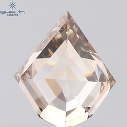 1.06 CT Kite Diamond Natural Brown Color SI1 Clarity (7.85 MM)