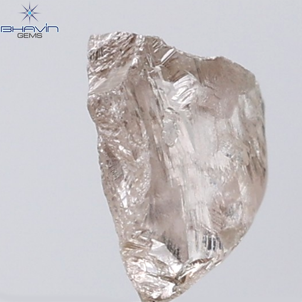 1.31 CT Rough Shape Natural Diamond Brown Color VS Clarity (7.87 MM)