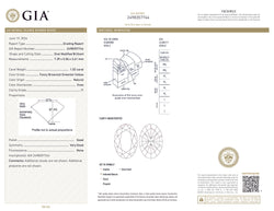 GIA Certified 1.02 CT Oval Shape Natural Diamond Brownish Greenish Yellow Color I1 Clarity (7.39 MM)