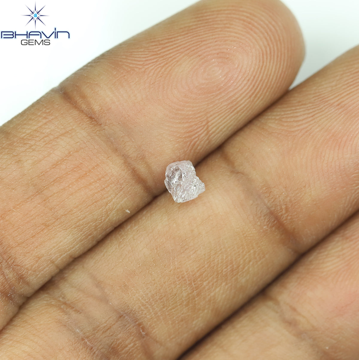 0.31 CT Natural Rough Diamond Pink Color Clarity SI (3.95 MM)