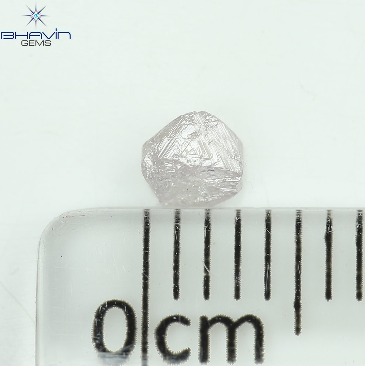 0.24 CT Natural Rough Diamond Pink Color Clarity I1 (3.36 MM)