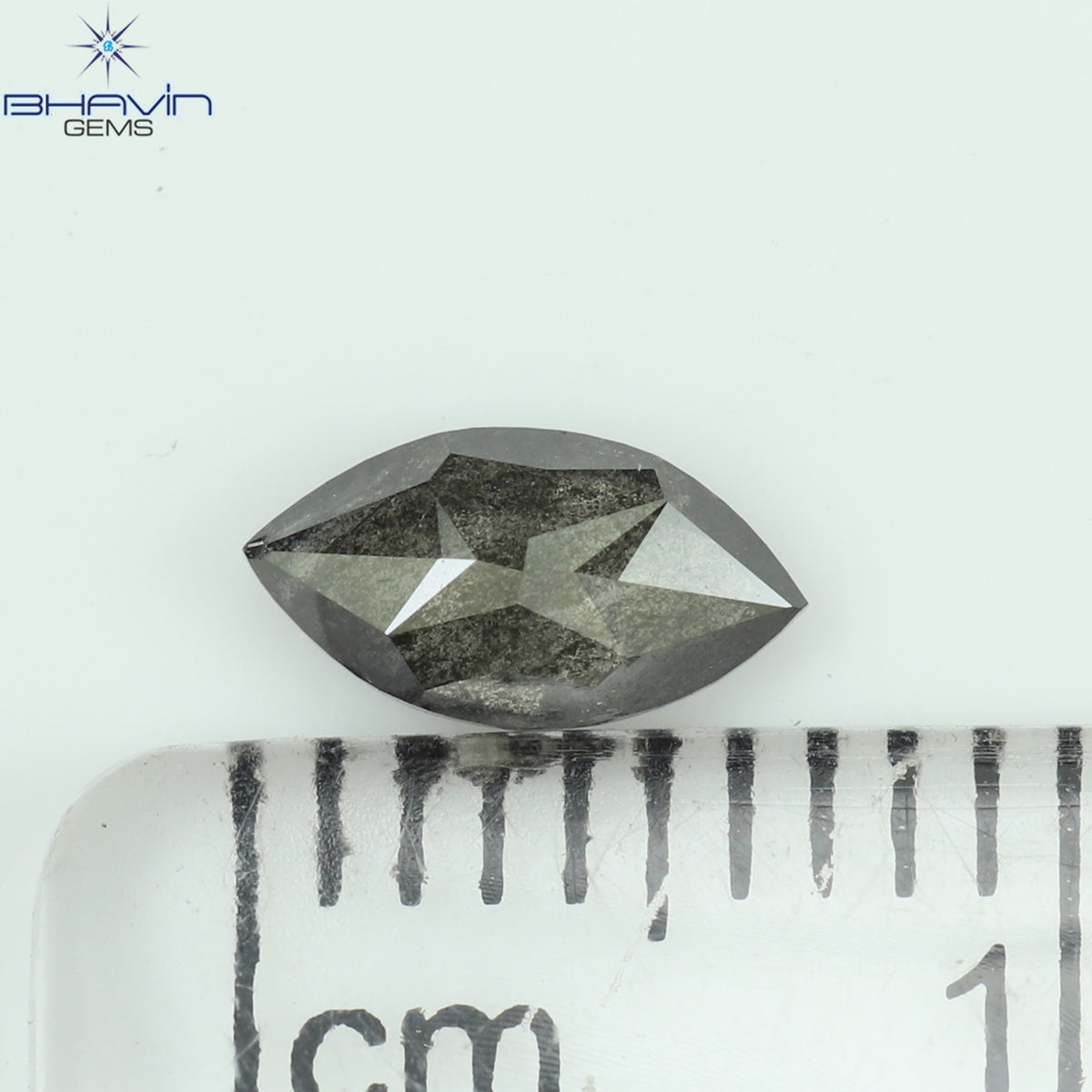 0.48 CT Marquise Shape Natural Loose Diamond Salt And pepper Color I3 Clarity (6.90 MM)