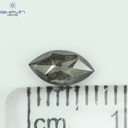 0.48 CT Marquise Shape Natural Loose Diamond Salt And pepper Color I3 Clarity (6.90 MM)