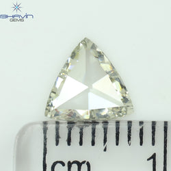 0.52 CT Triangle Shape Natural Diamond White Color VS2 Clarity (7.36 MM)