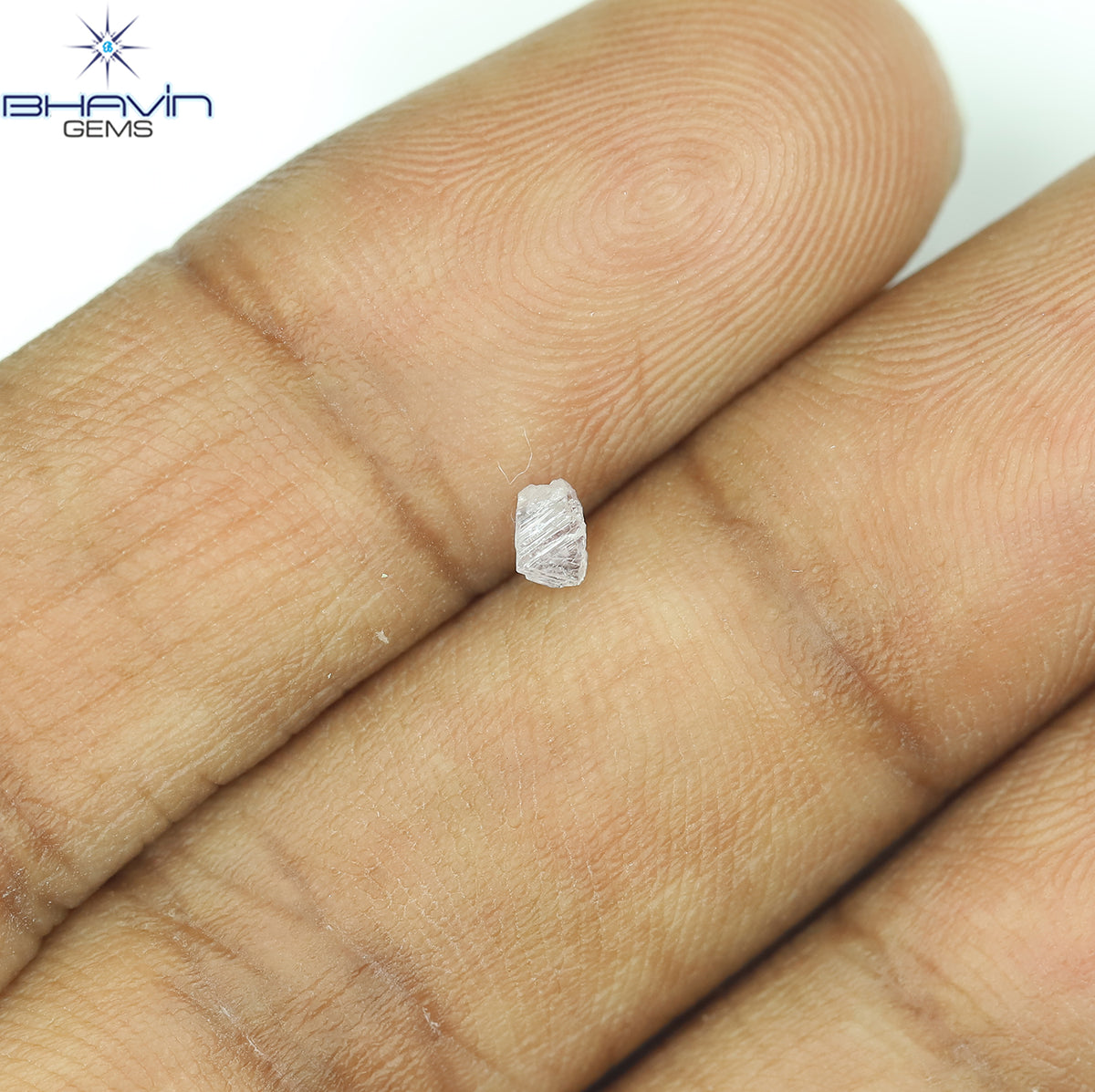 0.15 CT Natural Rough Diamond Pink Color Clarity SI (3.33 MM)