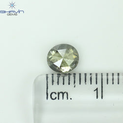 0.51 CT オーバル シェイプ ナチュラル ダイヤモンド グリーン カラー SI1 クラリティ (6.05 MM)