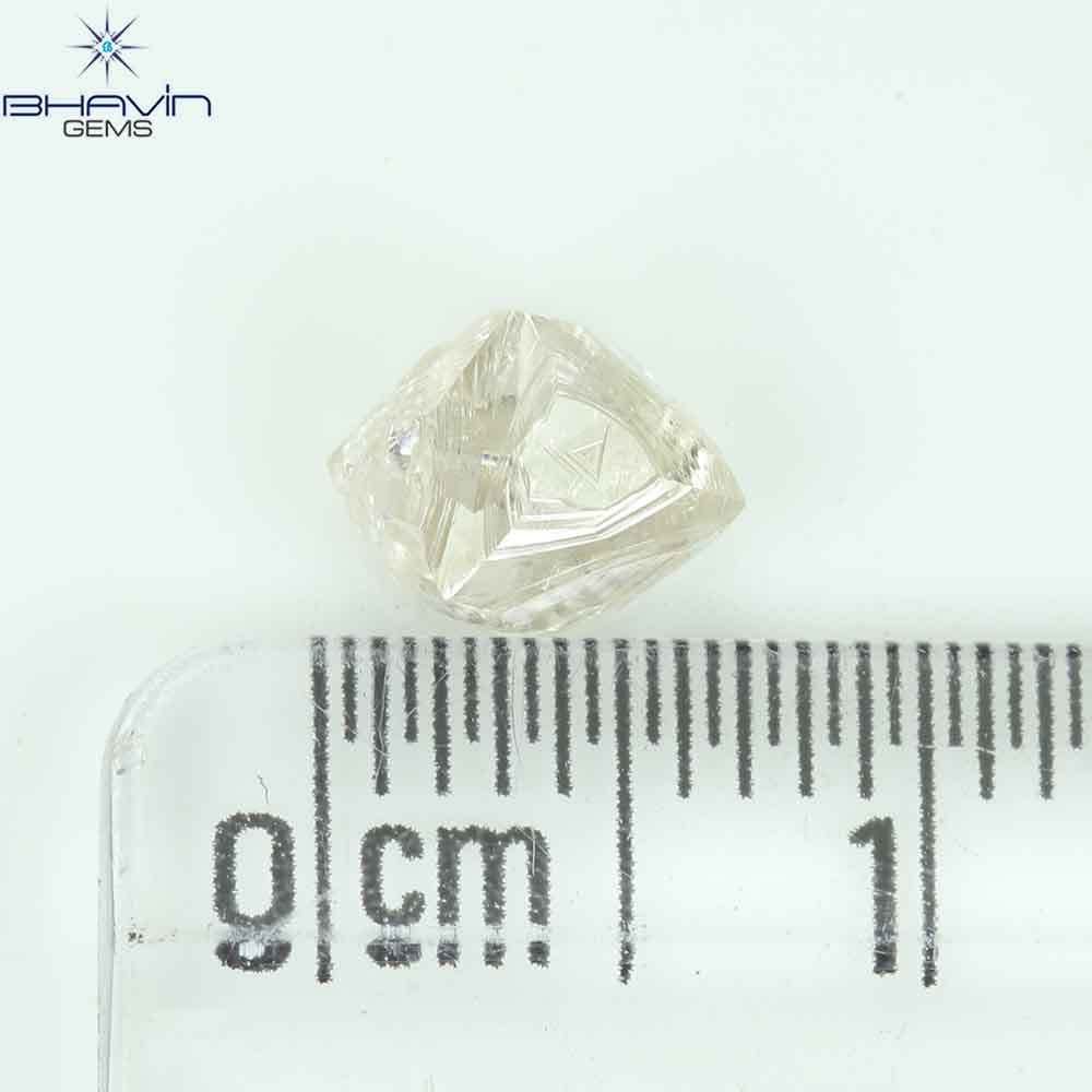 0.90 CT ラフ シェイプ ナチュラル ダイヤモンド ホワイト カラー VS1 クラリティ (5.95 MM)