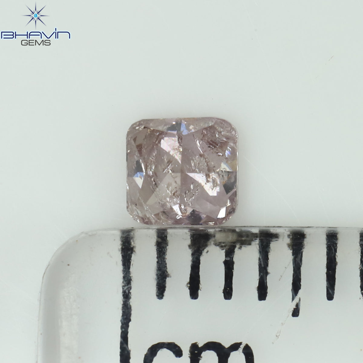 0.20 CT Natural Cushion Diamond Pink Color Clarity I3 (3.34 MM)