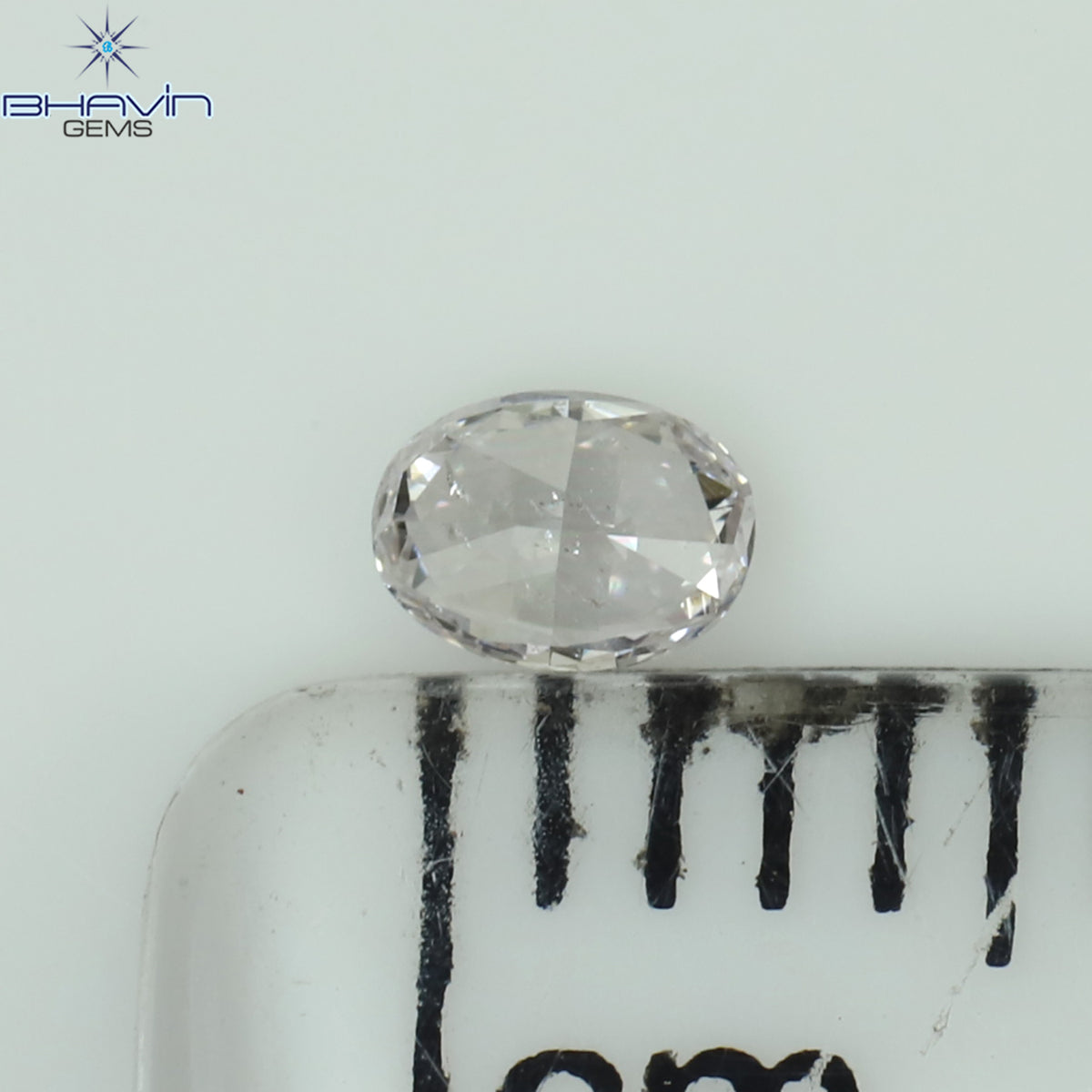 0.10 CT Natural Oval Diamond Pink Color Clarity SI1 (3.42 MM)